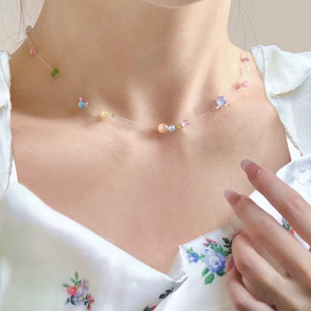 Korean Daily Lifestyle - Trendy Alloy Korean Style Necklace Resin