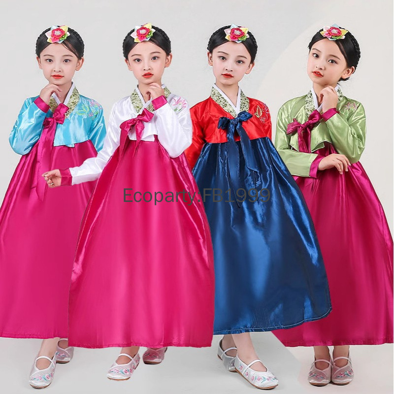 4 Colors Girls Hanbok Dress Ko - Korean Lifestyle review and price