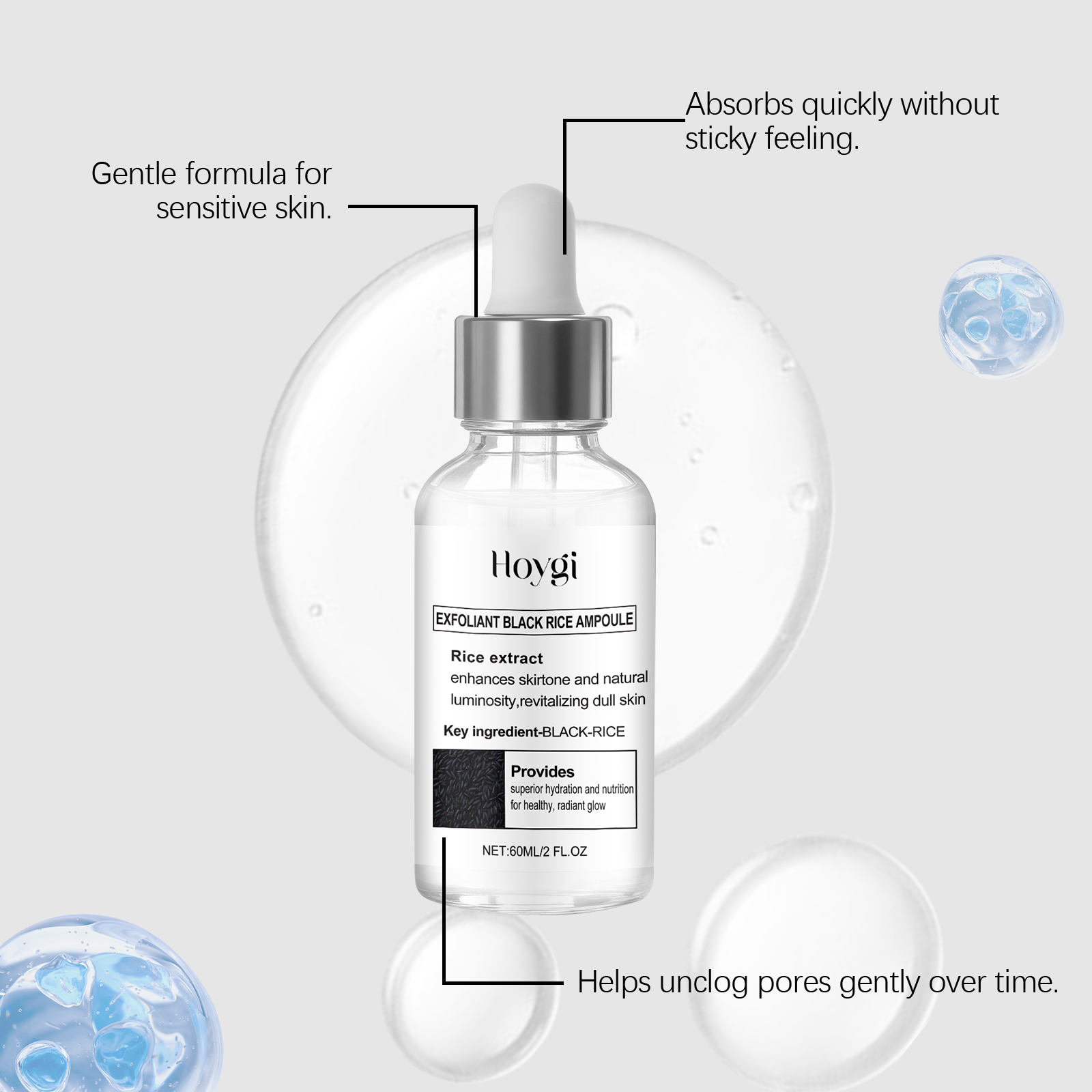 Glow Rice Ampoule White Black  - Essence Serum Toner review and price
