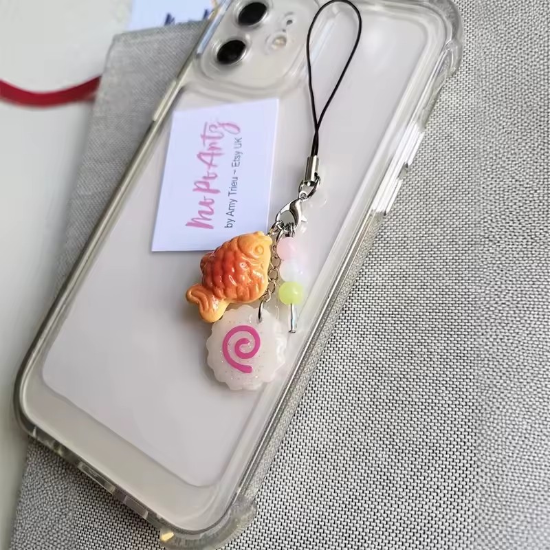 Cute Acrylic Pink Squid Roll P - Tteokbokki Rice Cake review and price