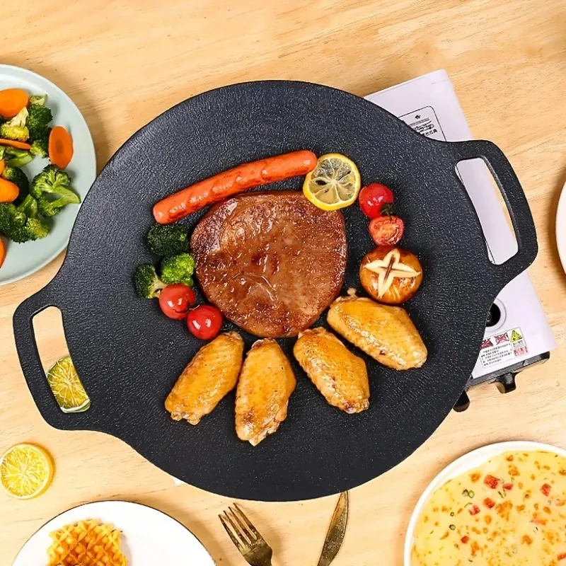 Non-stick Roasting Pan Cast Ir - Korean Bbq Grill review and price
